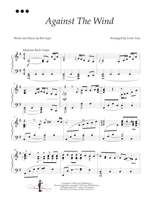 Against The Wind (arr. Lorie Line)