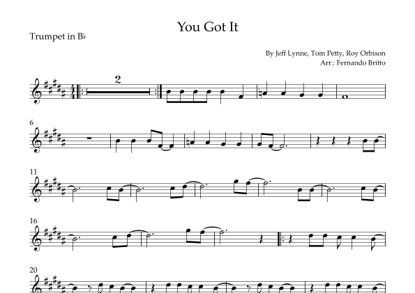 You Got It (arr. Fernando Britto)
