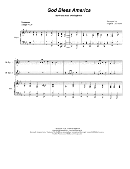 God Bless America (arr. Stephen DeCesare)