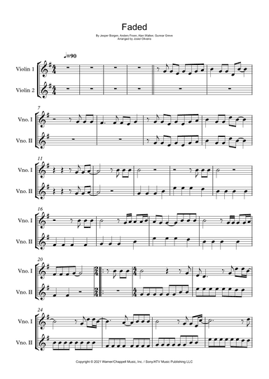 Faded (arr. Josiel Oliveira)