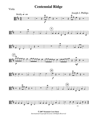 Centennial Ridge-Viola part