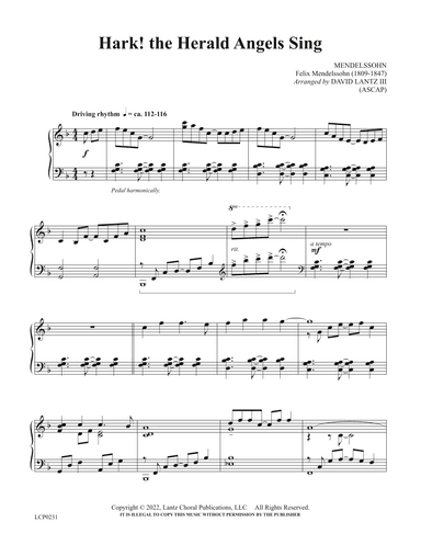 Hark! the Herald Angels Sing (arr. David Lantz III)