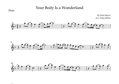 Your Body Is A Wonderland (arr. Fabio Britto)