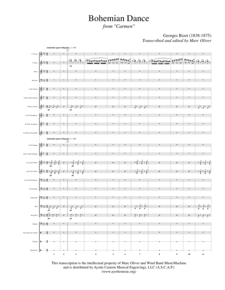 Bohemian Dance (Danse Boheme) from Carmen (arr. Marc Oliver)
