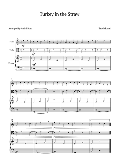 Turkey in the Straw (arr. André Nusa)