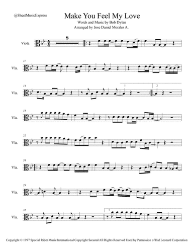 Make You Feel My Love (arr. Jose Daniel Morales A.)