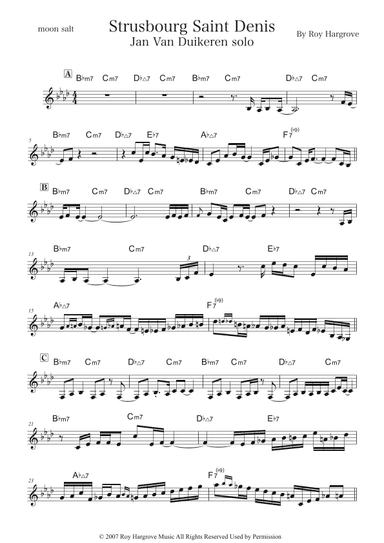 Strasbourg / St. Denis (arr. moon salt)