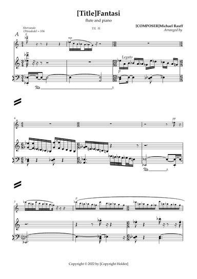 Fantasy      flute and piano