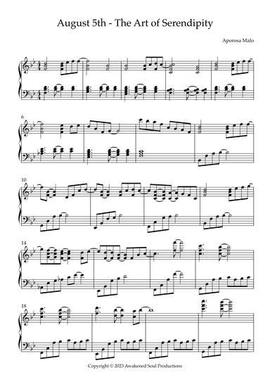 August 5 - The Art of Serendipity