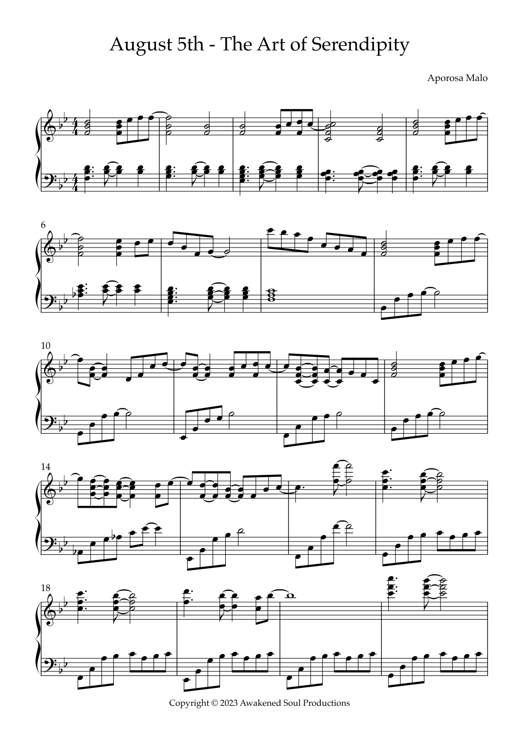 August 5 - The Art of Serendipity