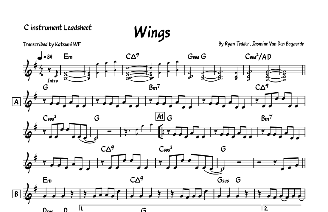 Wings (arr. Katsumi WF)