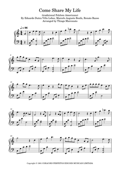 Come Share My Life(tradicional Folclore Americano) (arr. Thiago Marconato)