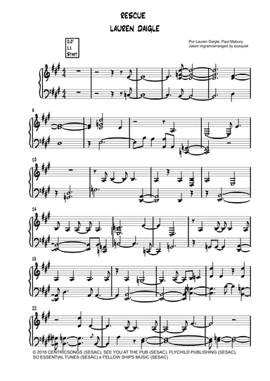 Rescue (arr. ezequiel zeferino edição)