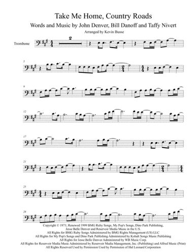 Take Me Home, Country Roads (arr. Kevin Busse)