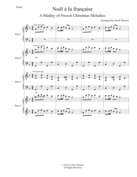 Noël à la française (4 harps) (arr. Scott Warren)