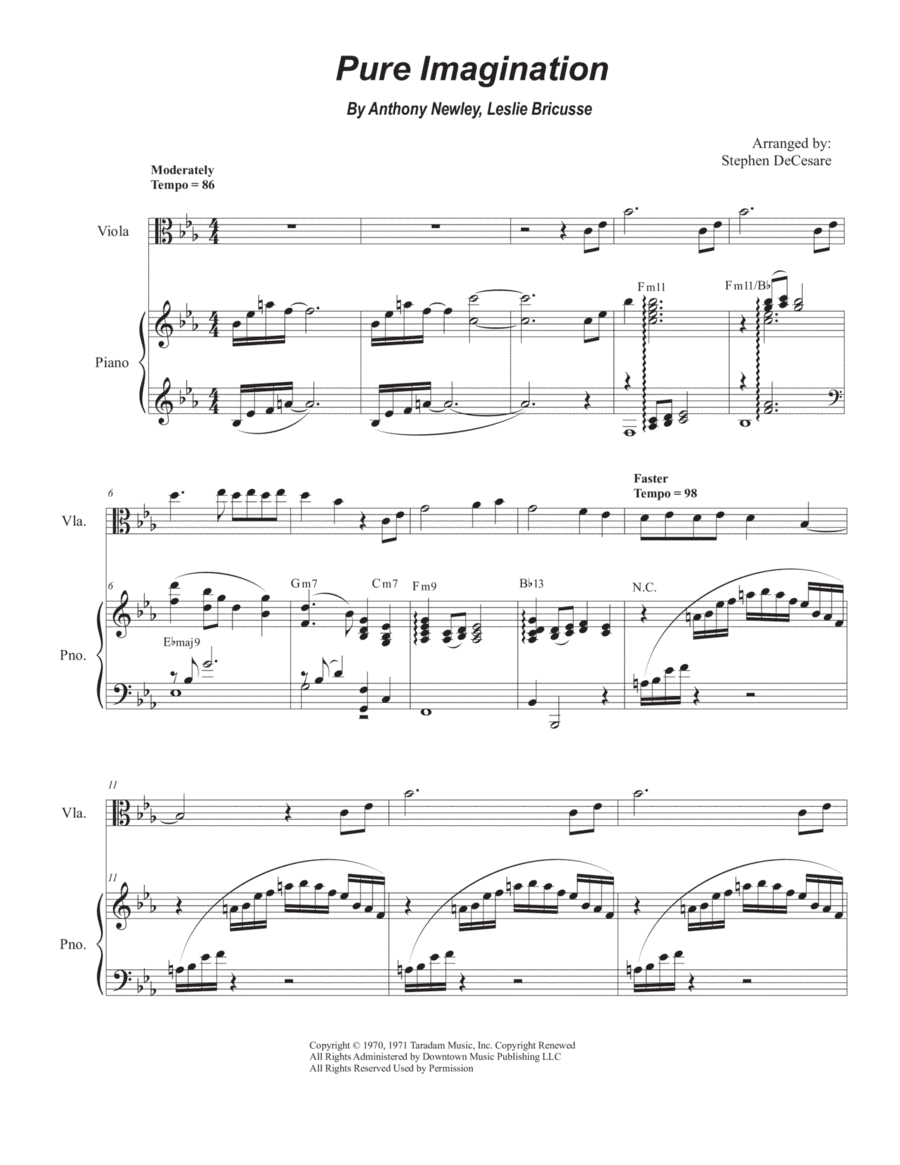 Pure Imagination (arr. Stephen DeCesare)