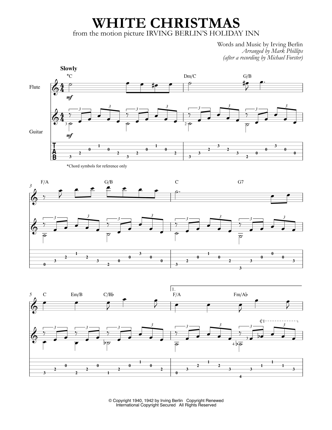 White Christmas (arr. Mark Phillips)