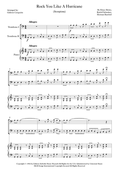 Rock You Like A Hurricane (arr. Gildson Cerqueira)