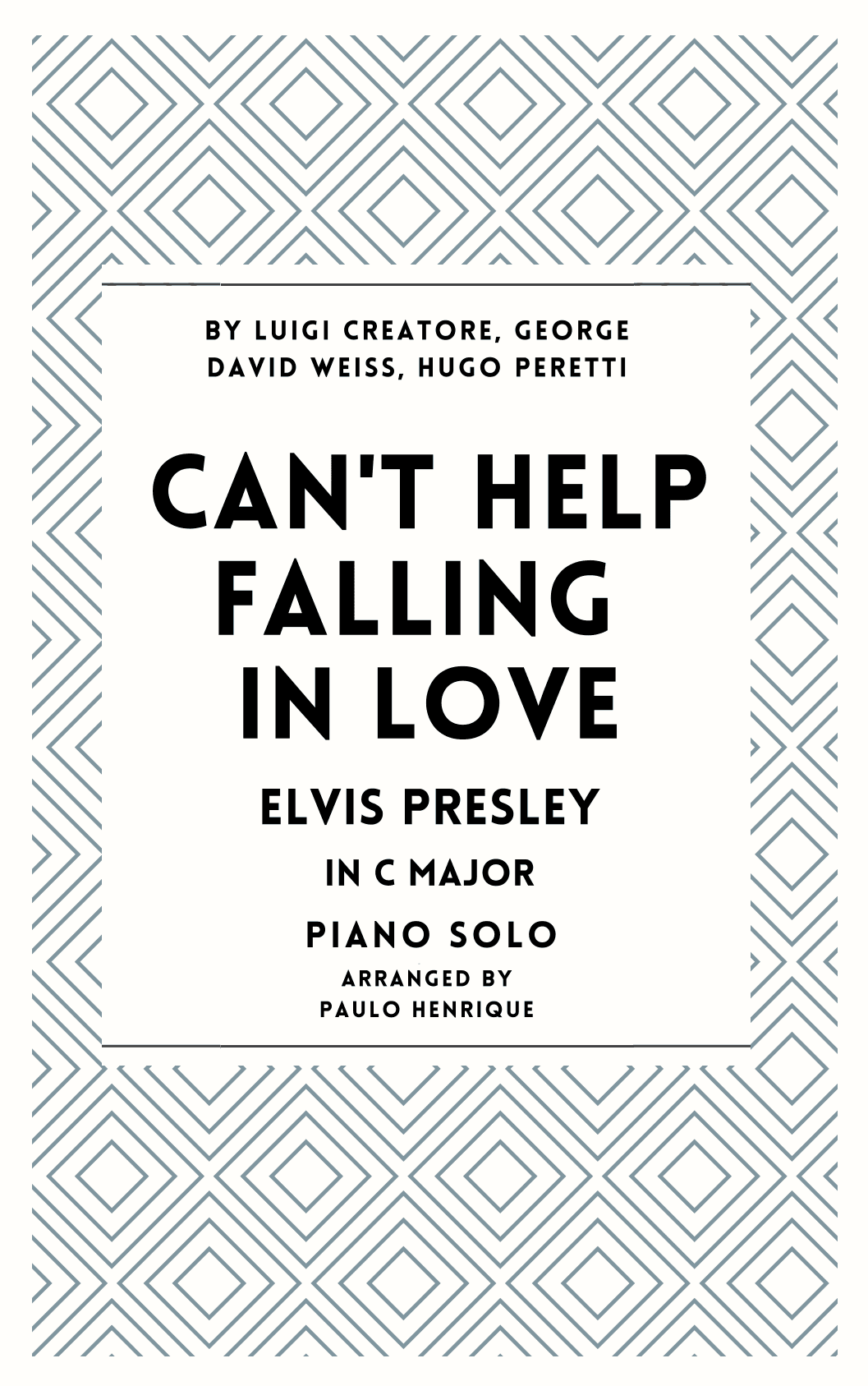 Can't Help Falling In Love (arr. Paulo Henrique)