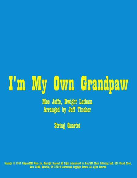 I'm My Own Grandpaw (arr. Jeff Tincher)
