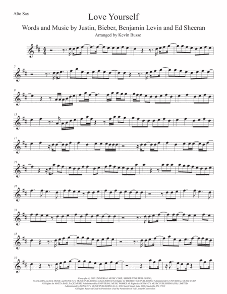 Love Yourself (arr. Kevin Busse)