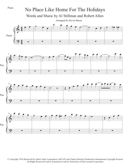 (There's No Place Like) Home For The Holidays (arr. Kevin Busse)