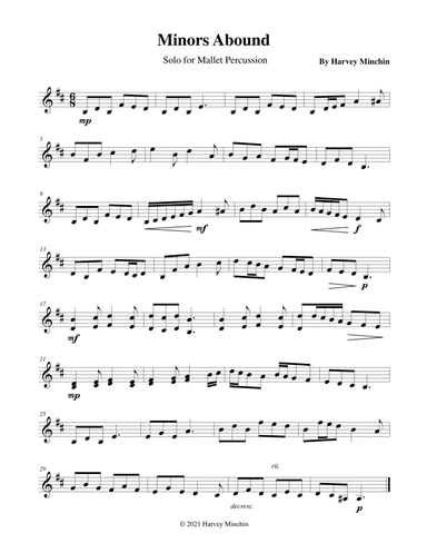 Minors Abound for Solo Mallet Percussion