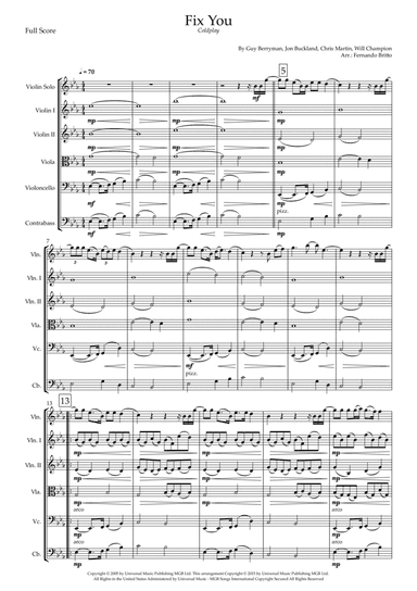 Fix You (arr. Fernando Britto)