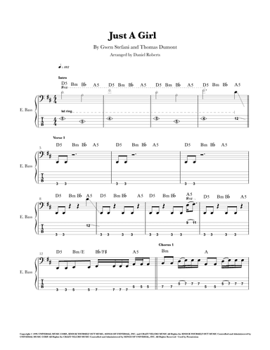 Just A Girl (arr. Daniel Roberts)
