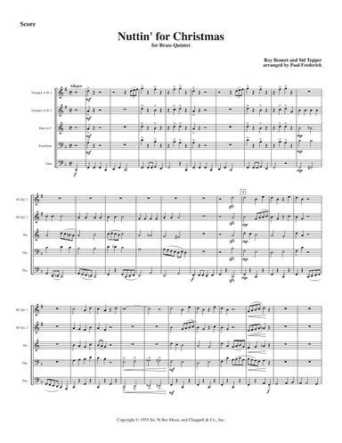 Nuttin' For Christmas (arr. Paul Frederick)