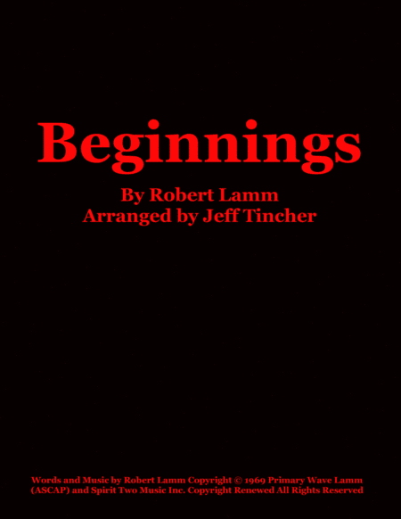 Beginnings (arr. Jeff Tincher)