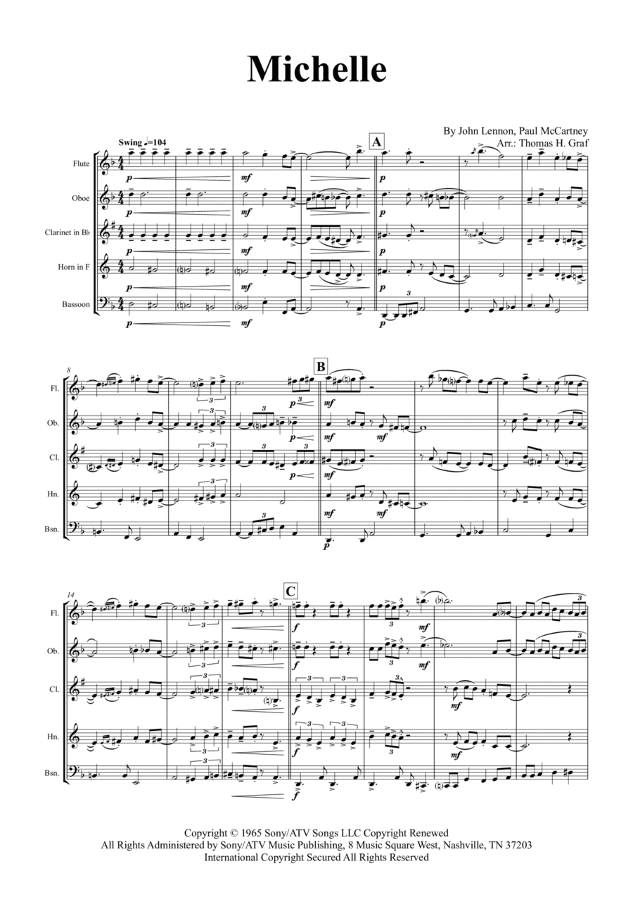 Michelle (arr. Thomas Graf)