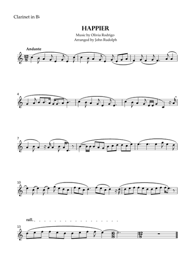 Happier (arr. John Rudolph)