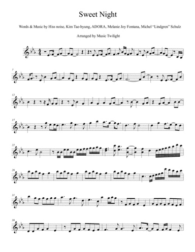 Sweet Night (arr. Music Twilight)