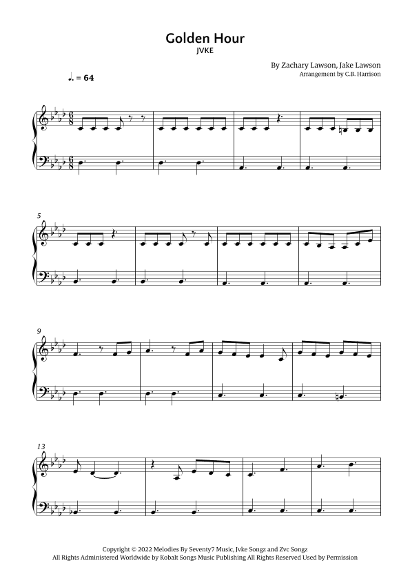 Golden Hour (arr. C. B. Harrison)