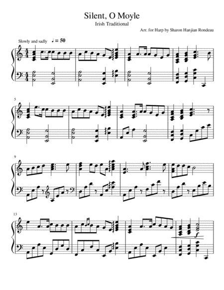 Silent, O Moyle (arr. Sharon Hanjian Rondeau)