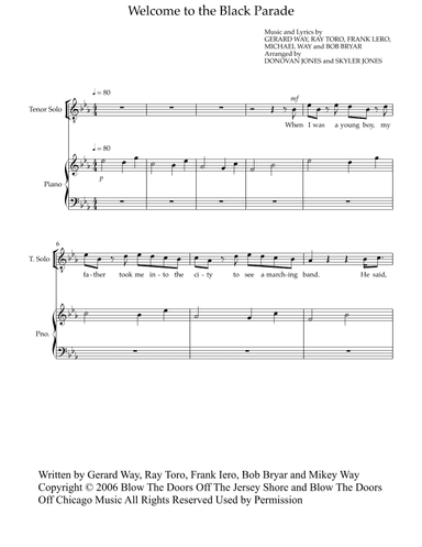 Welcome To The Black Parade (arr. Donovan Jones and Skyler Jones)