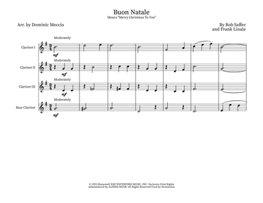 Buon Natale (means Merry Christmas To You) (arr. Dominic Meccia)