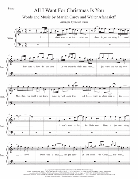 All I Want For Christmas Is You (arr. Kevin Busse)