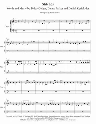 Stitches (arr. Kevin Busse)