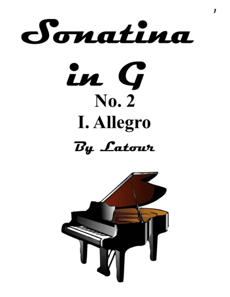 I. Allegro Sonatina in G No. 2 (arr. AE Publishing)