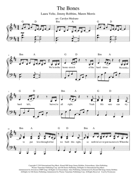 The Bones (arr. Carolyn Medrano)