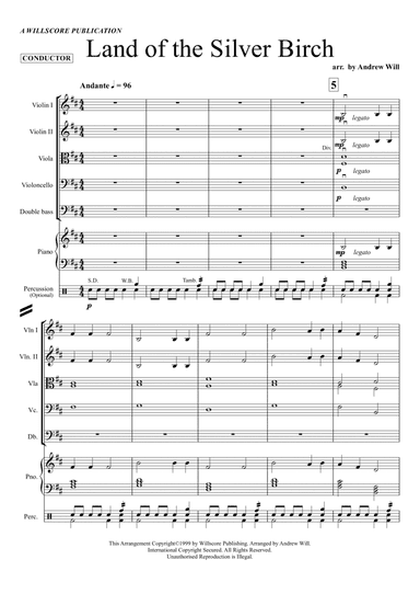Land of the Silver Birch (String Orchestra) (arr. Andrew Will)