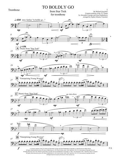 To Boldly Go (arr. Sophia Johanna Transistor)