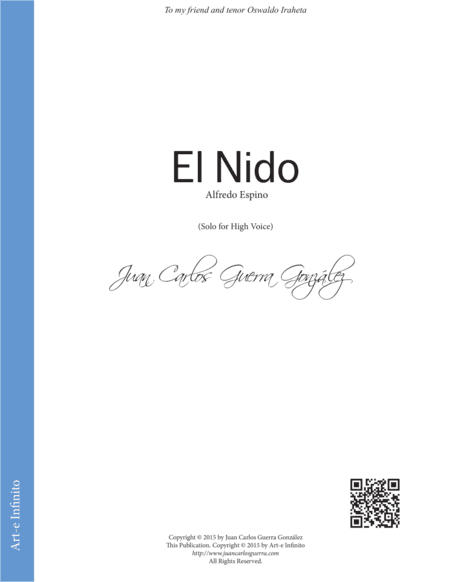 El Nido (The Nest) - Soloist Version (High Voice)