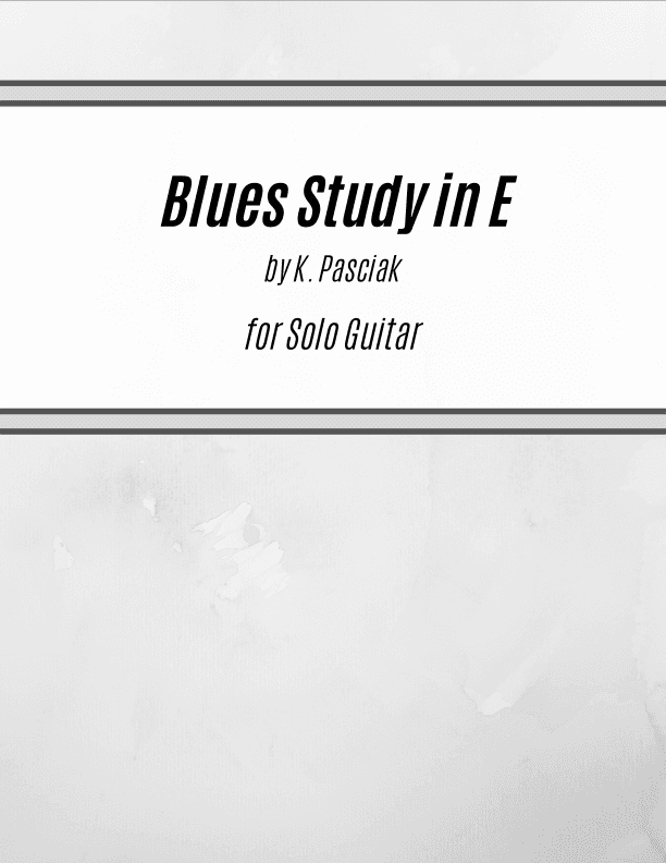 Blues Study in E (for Solo Guitar)
