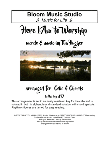 Here I Am To Worship (arr. Edna J. Bloom)