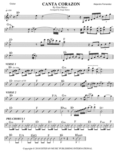 Canta Corazon (arr. Jorge Juárez)