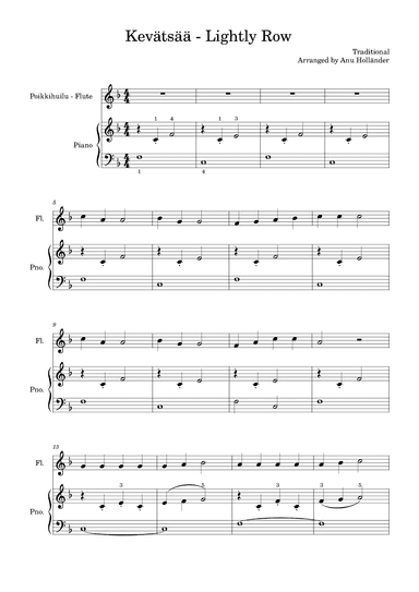 Soittosalkku: Kevätsää - Lightly Row (arr. Anu Holländer)