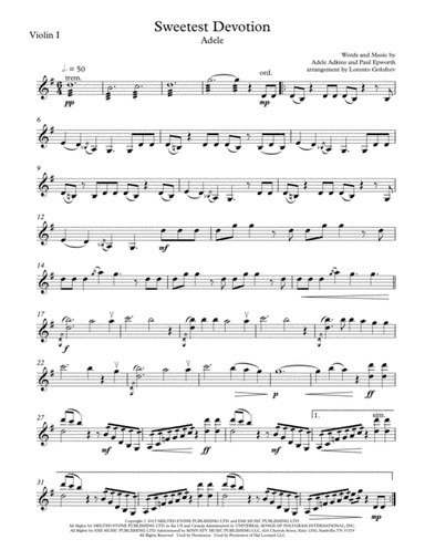 Sweetest Devotion (arr. Lorento Golofeev)